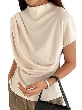★MOHAN★ TWS DRAPED NECK HALF SLEEVE TOP _3 COLOR ☆MOHAN☆ TWS DRAPED NECK HALF SLEEVE TOP _3 COLOR Designer